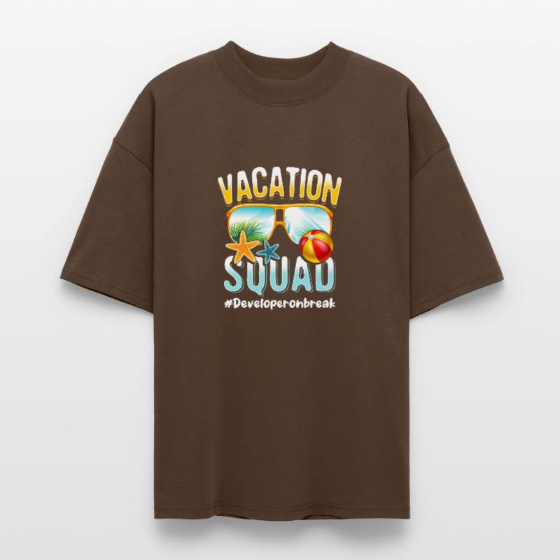 Developer Vacation Squad #Developeronbreak T-shirt bio Blaster 2.0 coupe oversize Stanley/Stella Unisexe