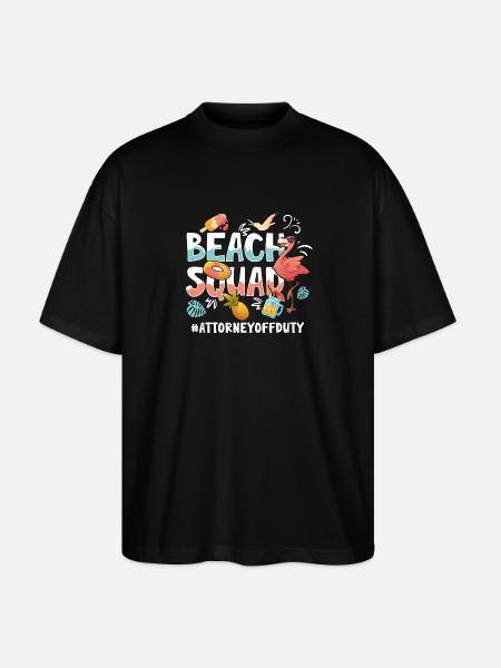 Attorney Vacation Beach Group - Stanley/Stella Oversized Unisex Organic T-shirt Blaster 2.0 - black