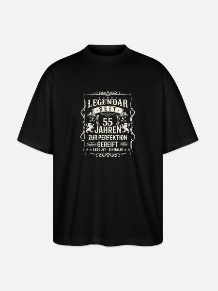 55 years of perfection - Stanley/Stella Oversized Unisex Organic T-shirt Blaster 2.0 - black