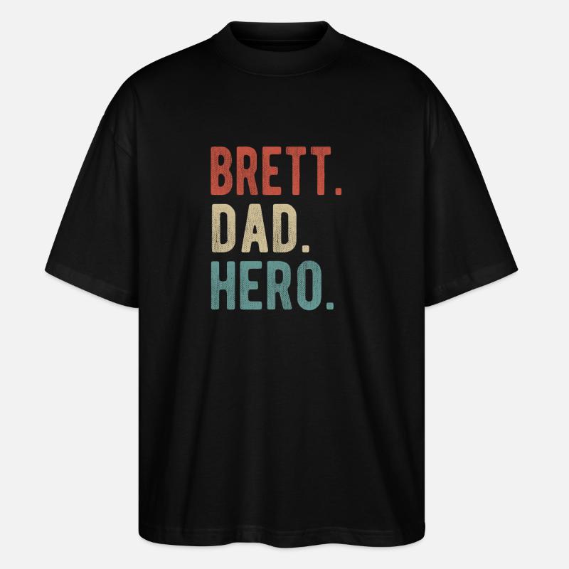 Brett Dad Held - Stanley/Stella Oversized Unisex Bio T-Shirt Blaster 2.0 - Schwarz