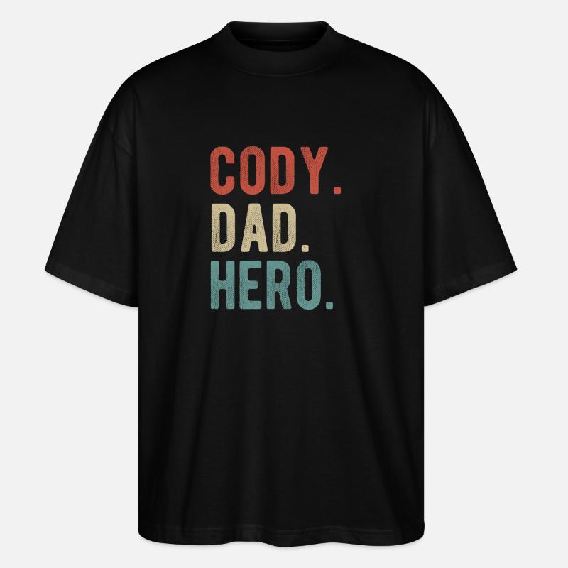 Cody Dad Held - Stanley/Stella Oversized Unisex Bio T-Shirt Blaster 2.0 - Schwarz