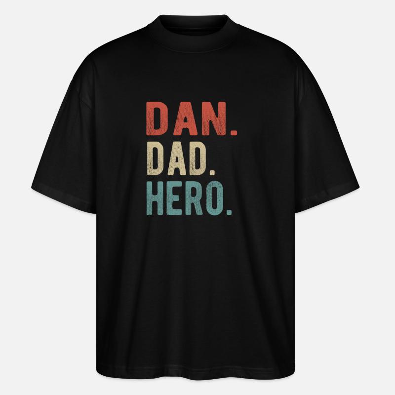 Dan Dad Held - Stanley/Stella Oversized Unisex Bio T-Shirt Blaster 2.0 - Schwarz