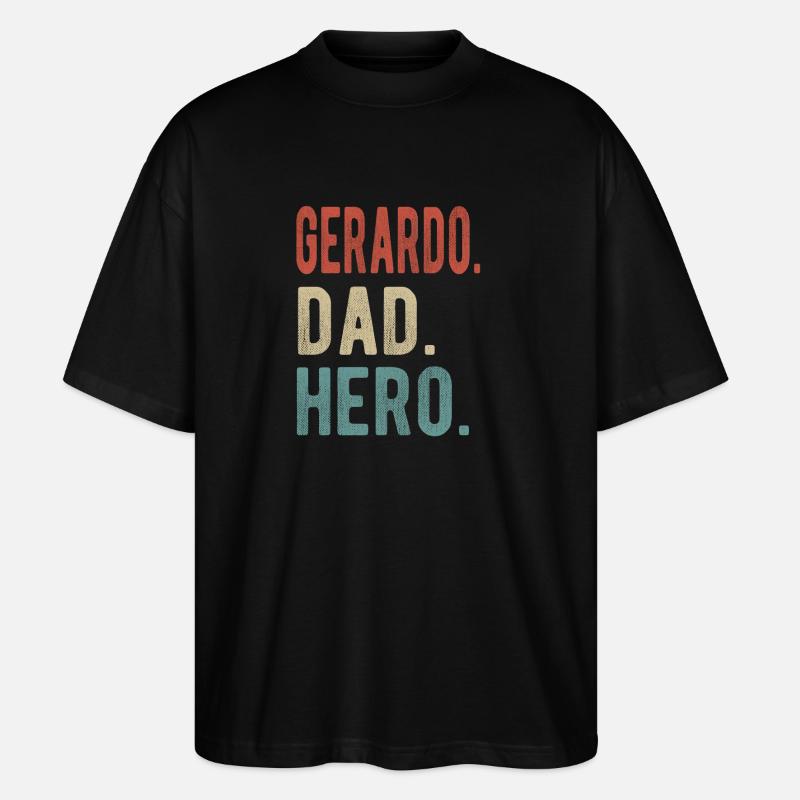 Gerardo Papa Held - Stanley/Stella Oversized Unisex Bio T-Shirt Blaster 2.0 - Schwarz