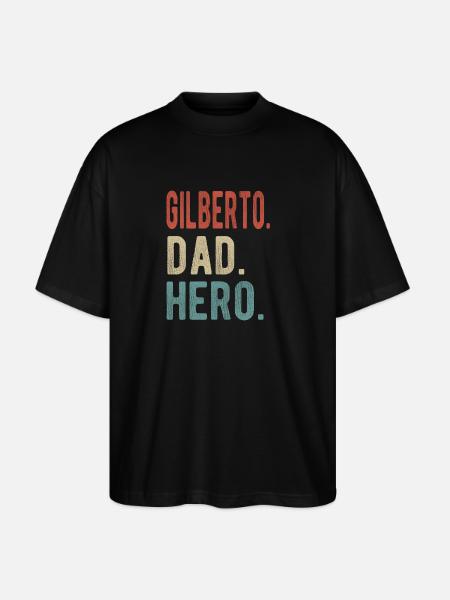 Gilberto Dad Hero - Stanley/Stella Oversized Unisex Organic T-shirt Blaster 2.0 - black