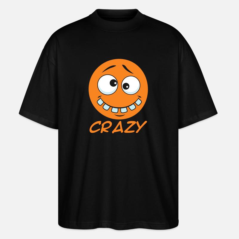Crazy dot - small crazy dot - Stanley/Stella Oversized Unisex Organic T-shirt Blaster 2.0 - black