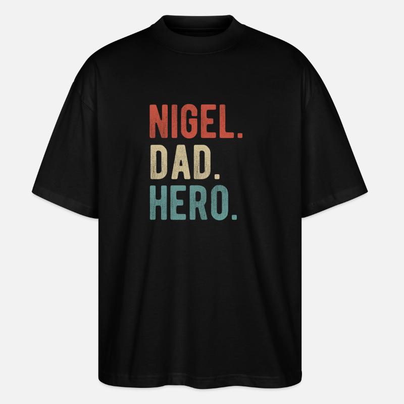 Nigel Papa Held - Stanley/Stella Oversized Unisex Bio T-Shirt Blaster 2.0 - Schwarz