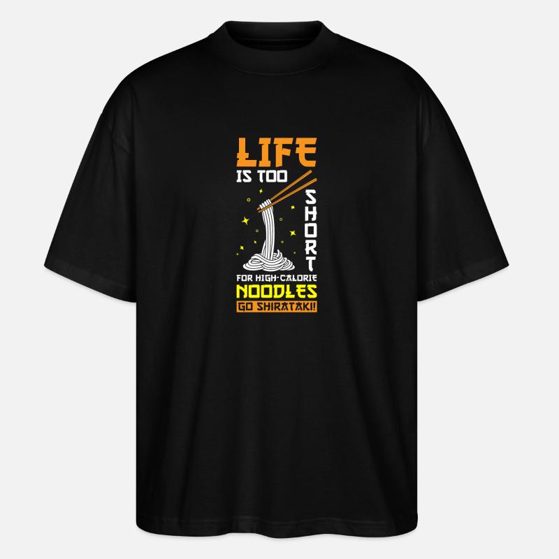 Nouilles Shiritaki - T-shirt bio Blaster 2.0 coupe oversize Stanley/Stella Unisexe - noir