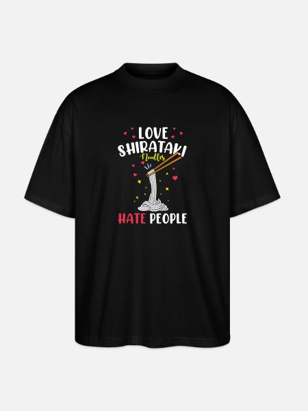 Shiritaki Noodles - Stanley/Stella Oversized Unisex Organic T-shirt Blaster 2.0 - black