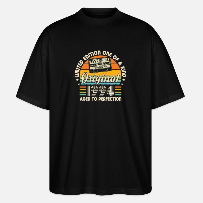 Anniversaire du millésime 1994 - T-shirt bio Blaster 2.0 coupe oversize Stanley/Stella Unisexe - noir