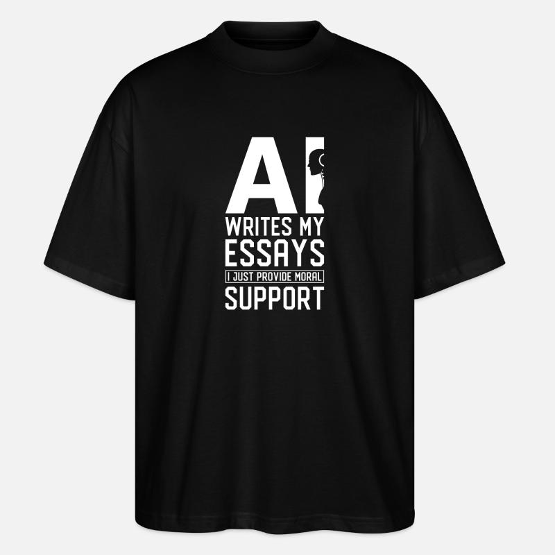 Artificial Intelligence Ai Lovers - Stanley/Stella Oversized Unisex Organic T-shirt Blaster 2.0 - black