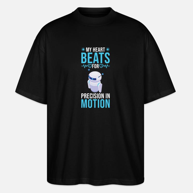 Robotics Engineer Robot Robotics technician - Stanley/Stella Oversized Unisex Organic T-shirt Blaster 2.0 - black
