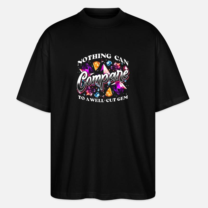 Lapidary Artists Lapidists Gemstone - Stanley/Stella Oversized Unisex Organic T-shirt Blaster 2.0 - black
