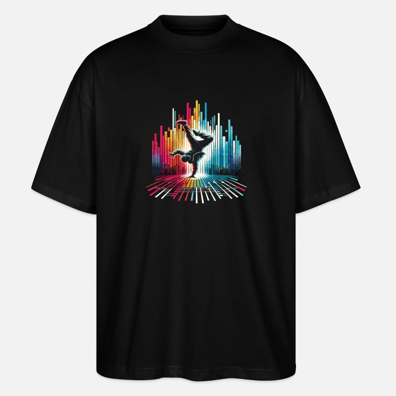 Breakdance Breakdancer Breakdance Kinder - Stanley/Stella Oversized Unisex Bio T-Shirt Blaster 2.0 - Schwarz