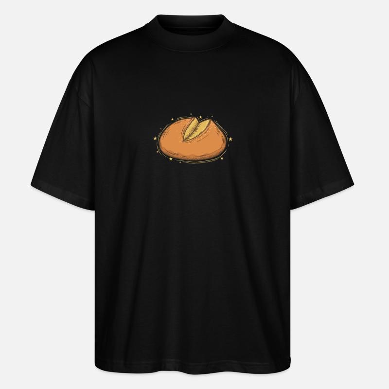 Brot Bäcker Sauerteig Backware - Stanley/Stella Oversized Unisex Bio T-Shirt Blaster 2.0 - Schwarz
