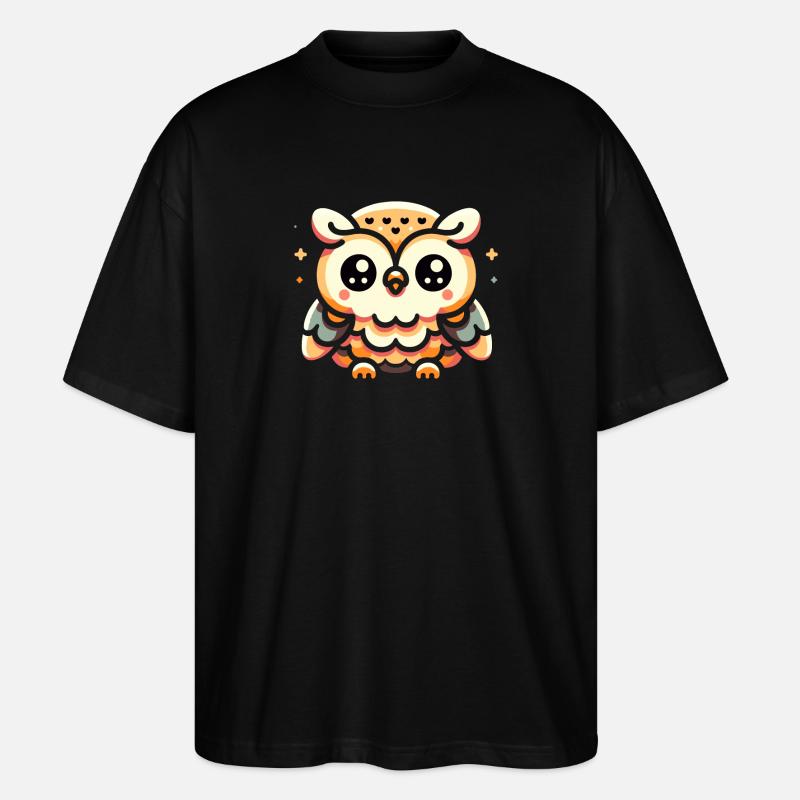 Eule - Stanley/Stella Oversized Unisex Bio T-Shirt Blaster 2.0 - Schwarz