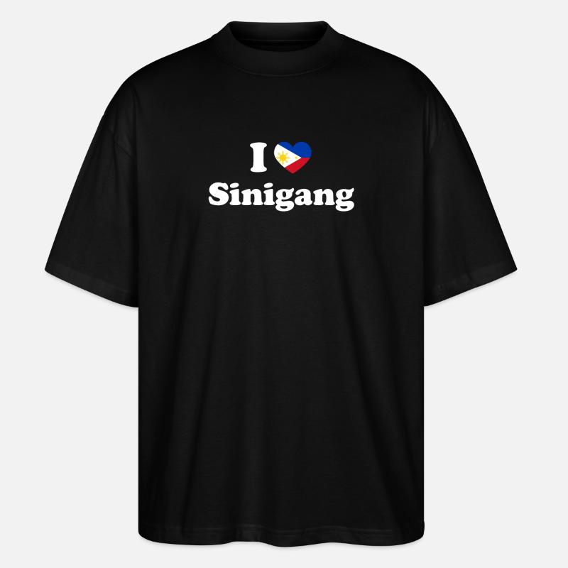 Philippinisch-philippinisches Essen Sinigang Erbe - Stanley/Stella Oversized Unisex Bio T-Shirt Blaster 2.0 - Schwarz