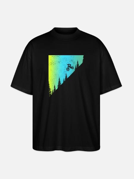 Mountainbike MTB Downhill Biker Gave - Stanley/Stella Oversize Unisex Øko T-shirt Blaster 2.0 - sort