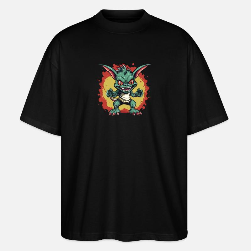 Cryptozoologistes Chupacabra Créatures Cartoony - T-shirt bio Blaster 2.0 coupe oversize Stanley/Stella Unisexe - noir