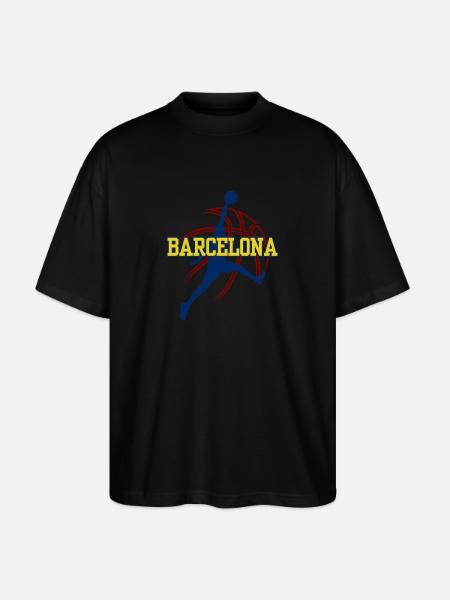 Barcelona, my city! - Stanley/Stella Oversized Unisex Organic T-shirt Blaster 2.0 - black