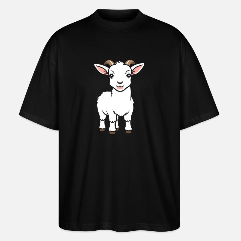 Citation humour petite chèvre - T-shirt bio Blaster 2.0 coupe oversize Stanley/Stella Unisexe - noir
