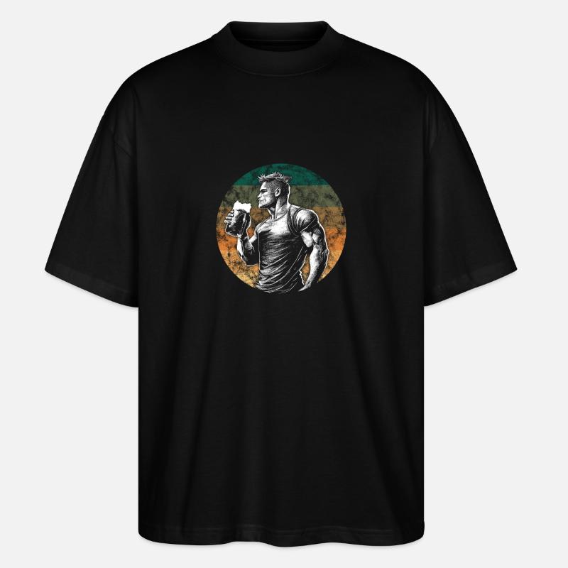 Muskeln & Gebräue - Stanley/Stella Oversized Unisex Bio T-Shirt Blaster 2.0 - Schwarz