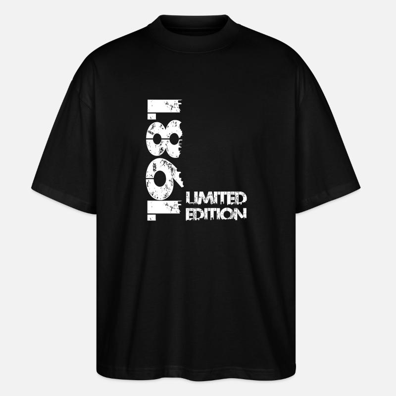 Limited Edition 1981 - Stanley/Stella Oversized Unisex Bio T-Shirt Blaster 2.0 - Schwarz