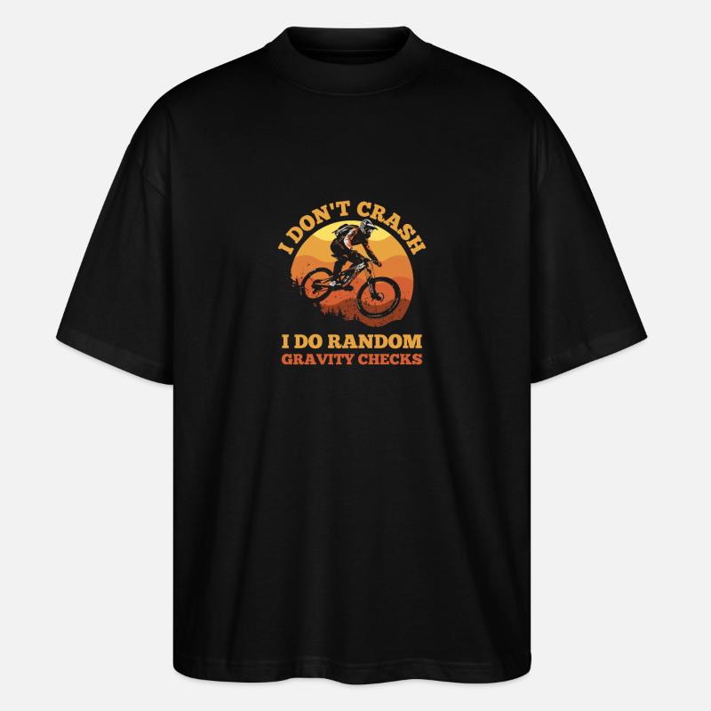 Daredevil Cyclist - Stanley/Stella Oversized Unisex Organic T-shirt Blaster 2.0 - black