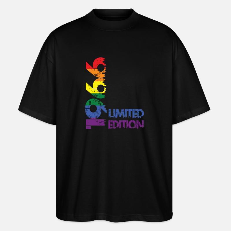 Édition limitée 1966 - T-shirt bio Blaster 2.0 coupe oversize Stanley/Stella Unisexe - noir