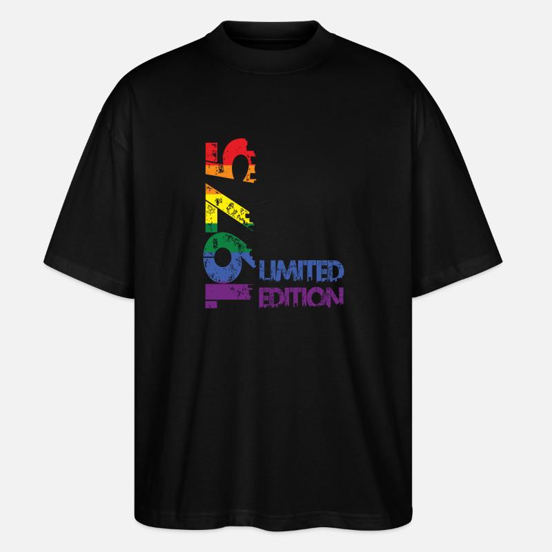 Édition limitée 1975 - T-shirt bio Blaster 2.0 coupe oversize Stanley/Stella Unisexe - noir