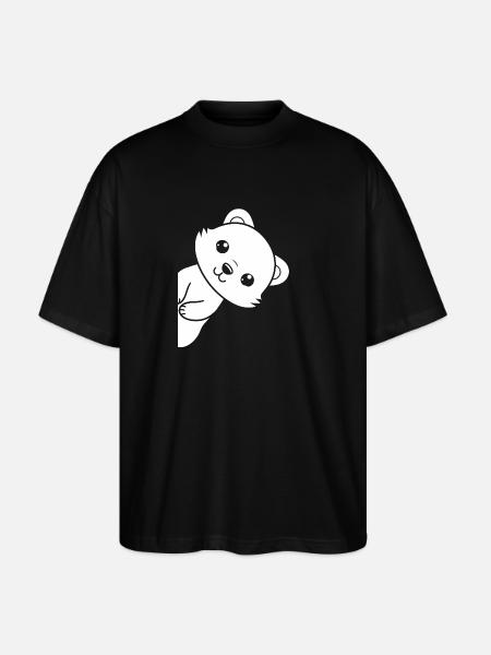 Humor little weasel - Stanley/Stella Oversized Unisex Organic T-shirt Blaster 2.0 - black