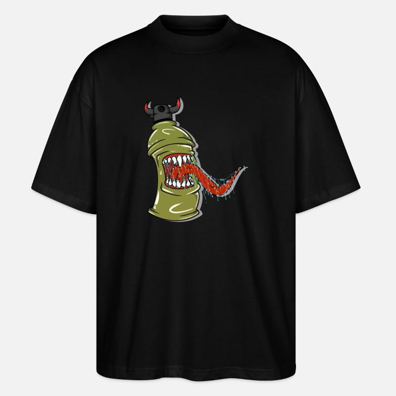 Devil Can - Stanley/Stella Oversized Unisex Bio T-Shirt Blaster 2.0 - Schwarz