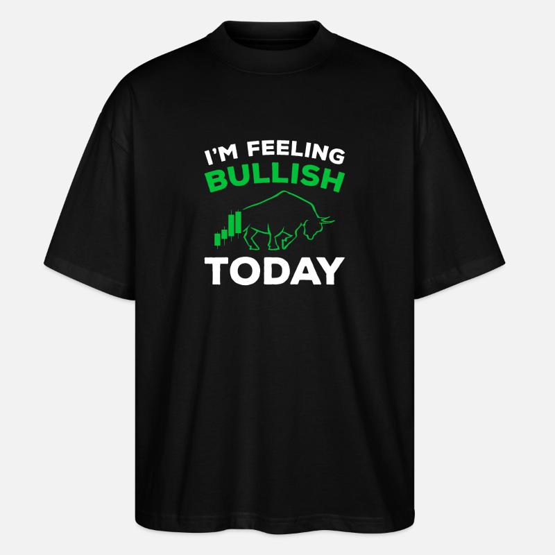 Börsenbulle -Good Feeling - Stanley/Stella Oversized Unisex Bio T-Shirt Blaster 2.0 - Schwarz