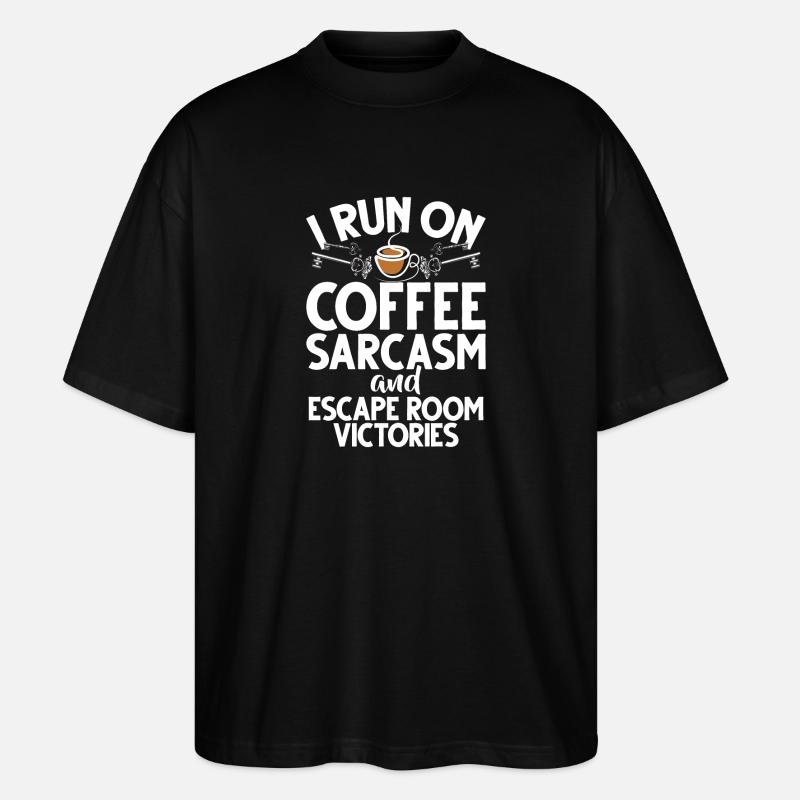 Salle d’évasion - T-shirt bio Blaster 2.0 coupe oversize Stanley/Stella Unisexe - noir