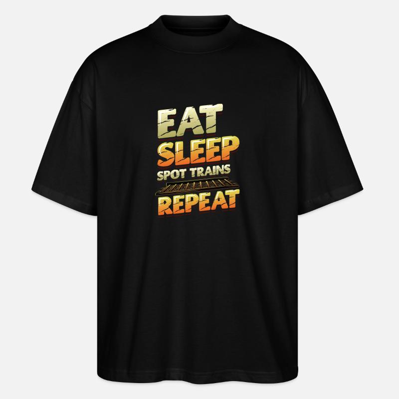 Trainspotting Train Lovers Trains - T-shirt bio Blaster 2.0 coupe oversize Stanley/Stella Unisexe - noir