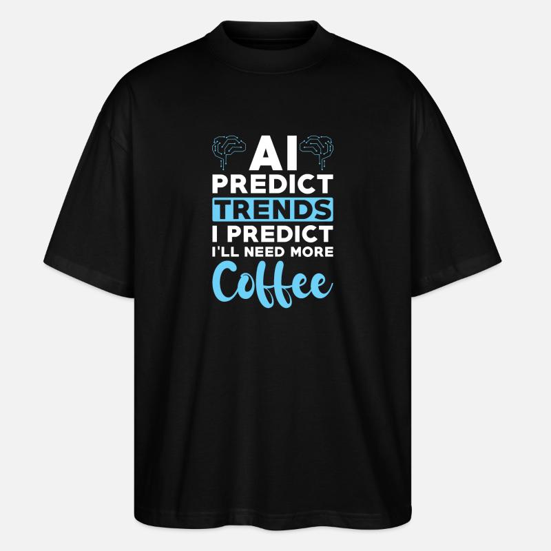 Artificial Intelligence Ai Lovers - Stanley/Stella Oversized Unisex Organic T-shirt Blaster 2.0 - black