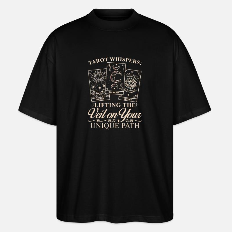 Carte de Tarot - T-shirt bio Blaster 2.0 coupe oversize Stanley/Stella Unisexe - noir
