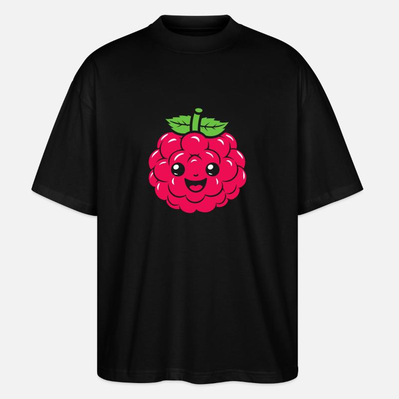 raspberry - Stanley/Stella Oversized Unisex Organic T-shirt Blaster 2.0 - black