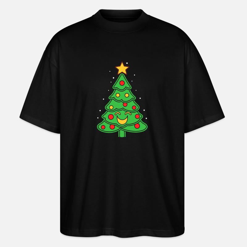 Small Christmas Tree - Stanley/Stella Oversized Unisex Organic T-shirt Blaster 2.0 - black