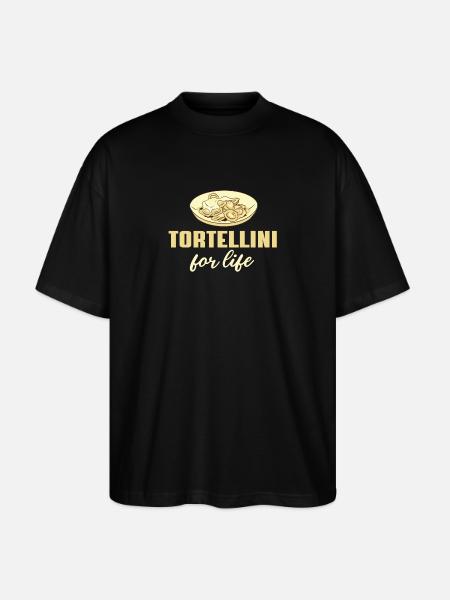 Tortellini for life - Stanley/Stella Oversized Unisex Organic T-shirt Blaster 2.0 - black