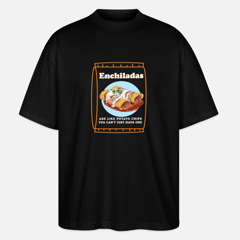 Enchiladas amant enchilada cadeau - T-shirt bio Blaster 2.0 coupe oversize Stanley/Stella Unisexe - noir