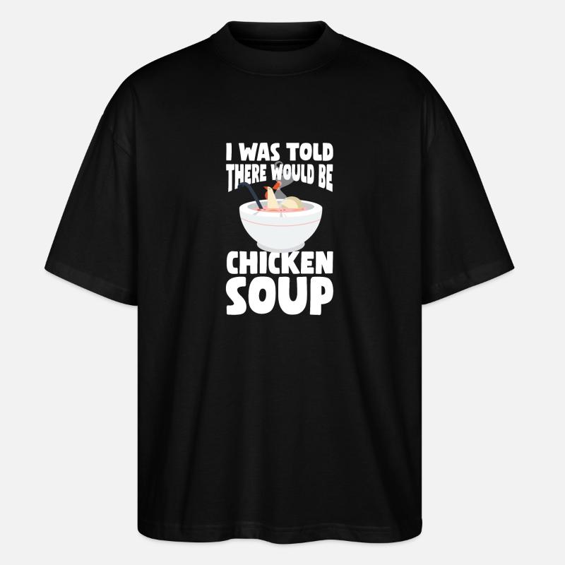 Soupe de poulet - T-shirt bio Blaster 2.0 coupe oversize Stanley/Stella Unisexe - noir