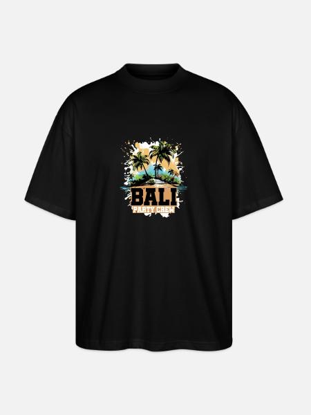 Bali Party Crew Vacation - Stanley/Stella Oversized Unisex Organic T-shirt Blaster 2.0 - black