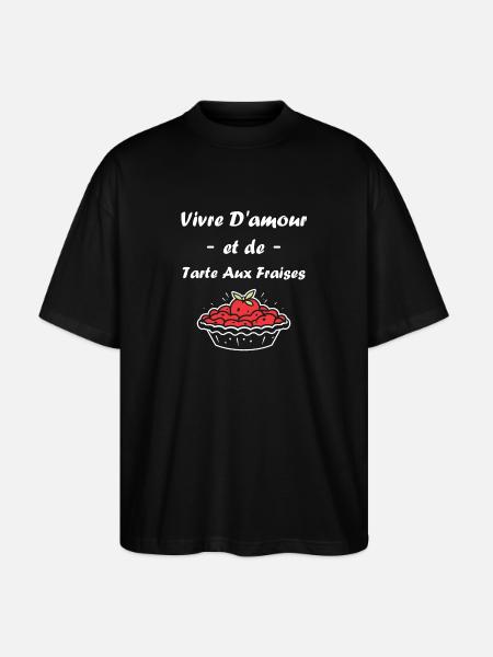 Tarte aux fraises - T-shirt bio Blaster 2.0 coupe oversize Stanley/Stella Unisexe - noir