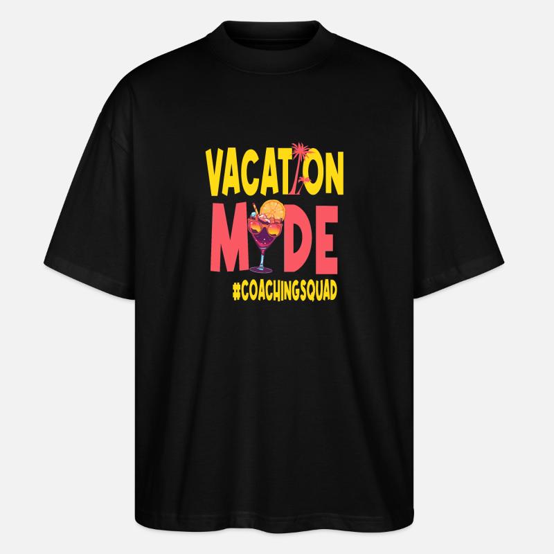 Coaching Vacation Vacy Mode Coachingsquad - Stanley/Stella Oversized Unisex Organic T-shirt Blaster 2.0 - black