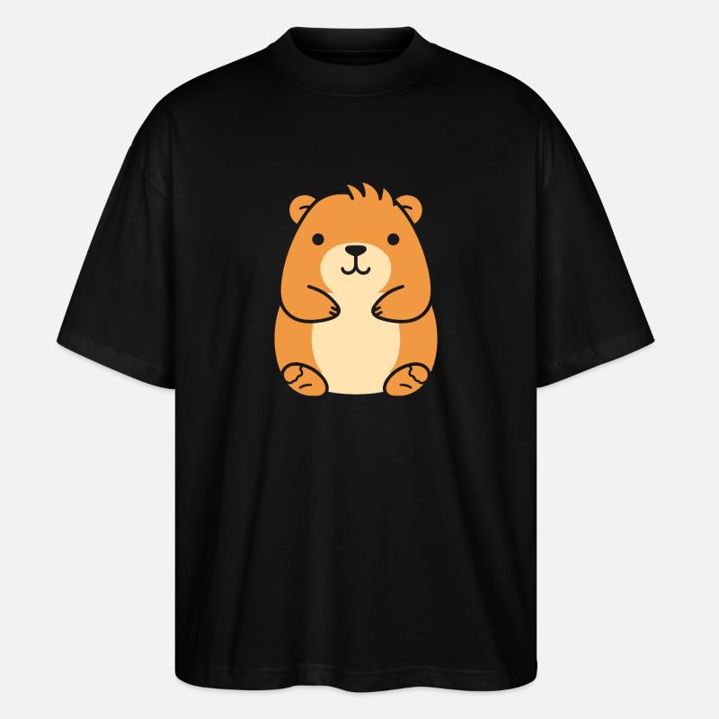 Capybara - Stanley/Stella Oversized Unisex Bio T-Shirt Blaster 2.0 - Schwarz