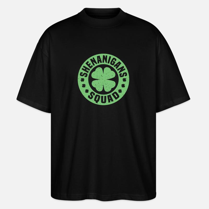 Shenanigans Squad Shirt - Stanley/Stella Oversized Unisex Bio T-Shirt Blaster 2.0 - Schwarz