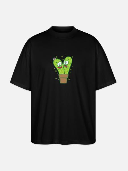 Cacti Plants Nature - Stanley/Stella Oversized Unisex Organic T-shirt Blaster 2.0 - black
