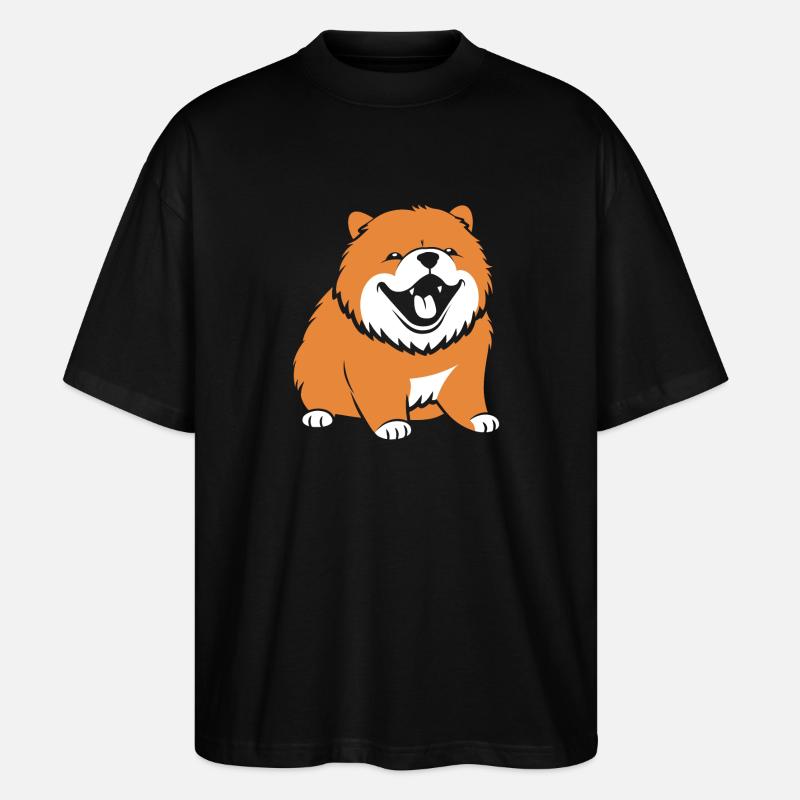Chien chow chow - T-shirt bio Blaster 2.0 coupe oversize Stanley/Stella Unisexe - noir