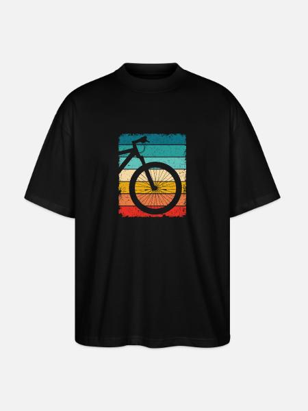 VTT rétro - T-shirt bio Blaster 2.0 coupe oversize Stanley/Stella Unisexe - noir