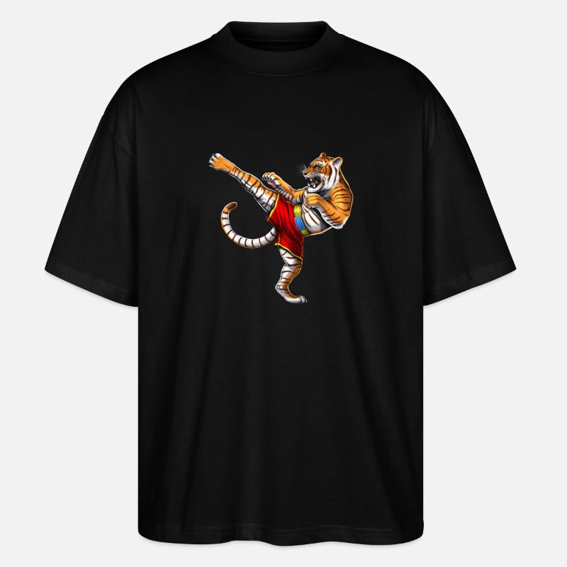 Tiger Muay Thai Combattant - T-shirt bio Blaster 2.0 coupe oversize Stanley/Stella Unisexe - noir
